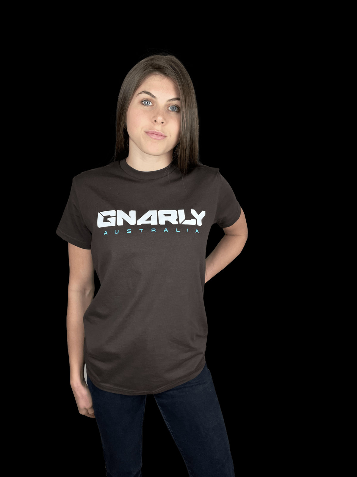 "Gnarly Classic T-Shirt Chocolate - GNARLY OZ"