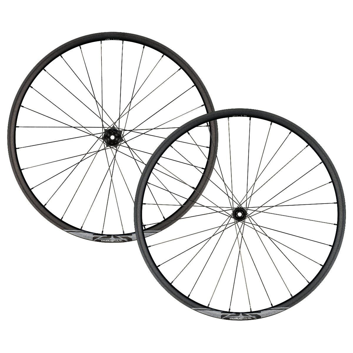 Gnarly GR-X 25 700c Alloy Gravel Wheel Set White Background