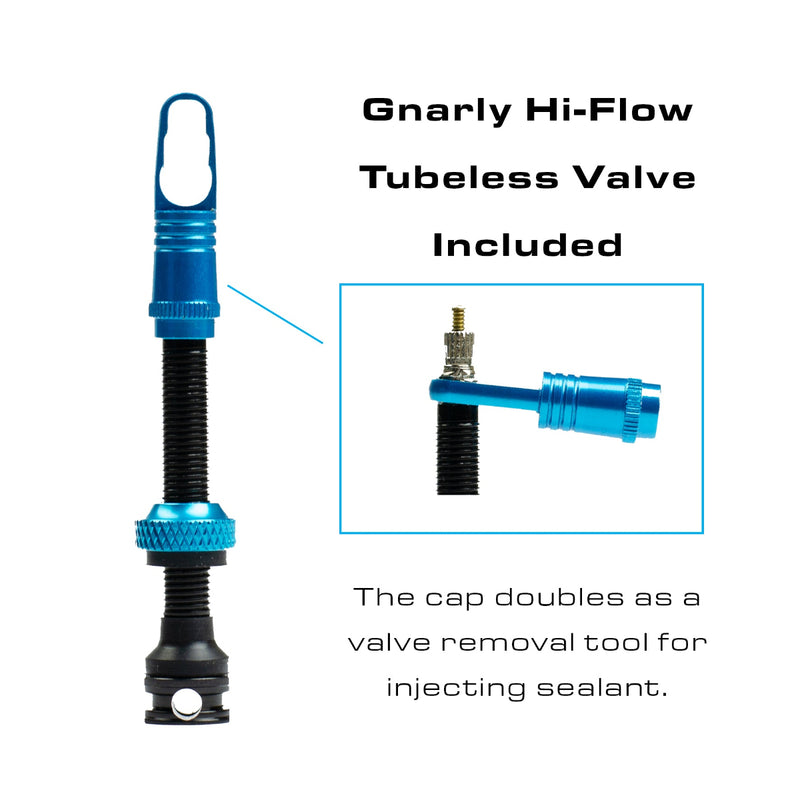 GNARLY High Flow Tubeless Valve Included