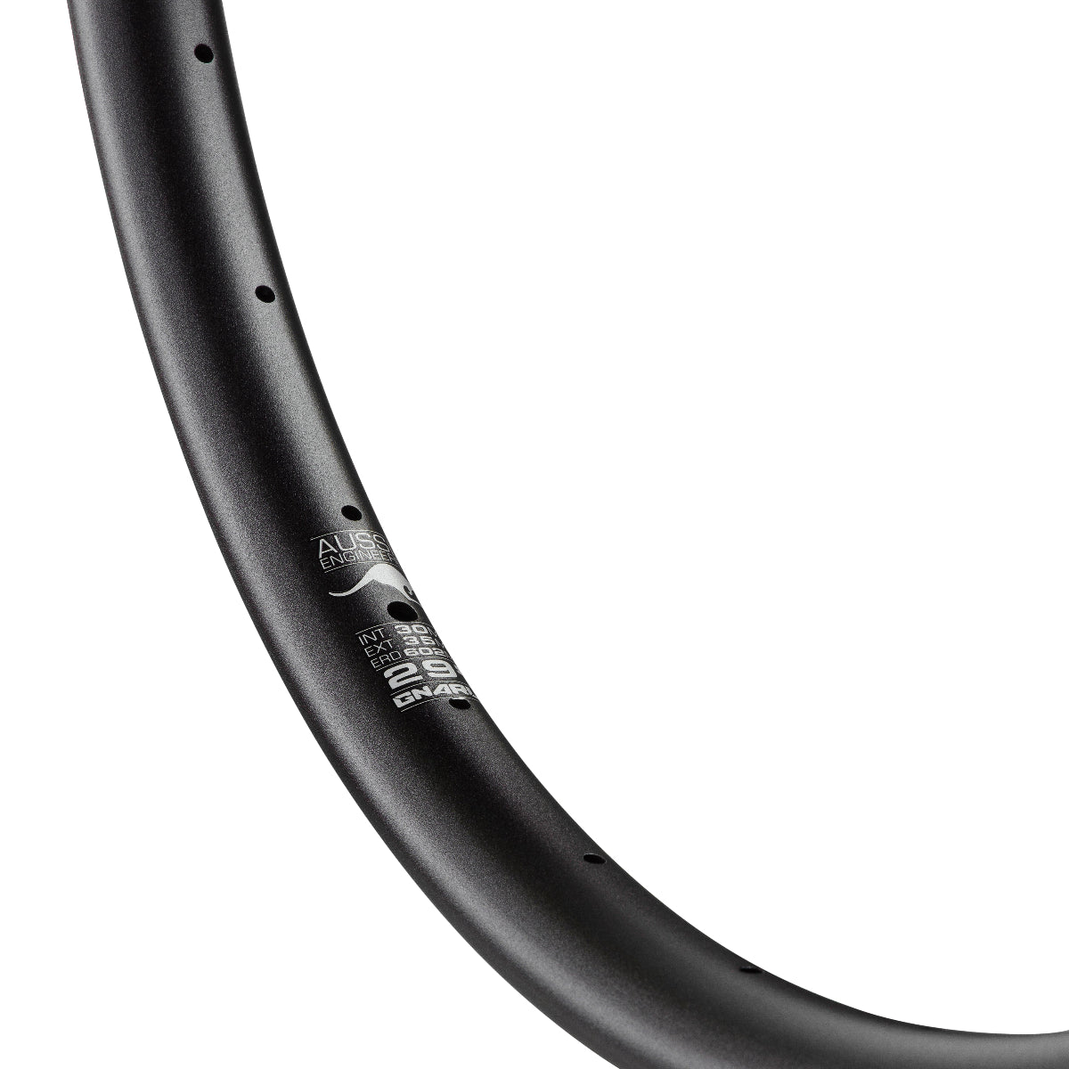 Gnarly Pipeline Boulder Gray 30mm Internal Alloy Mtn Bike Rim Close Up