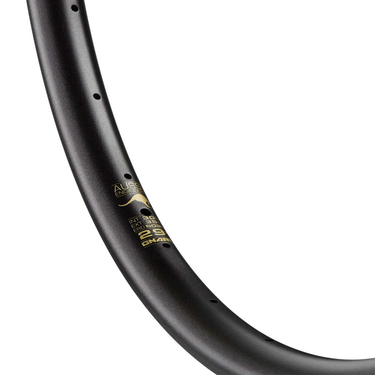 Gnarly Pipeline Gold Rush 30mm Internal Alloy Mtn Bike Rim Close Up