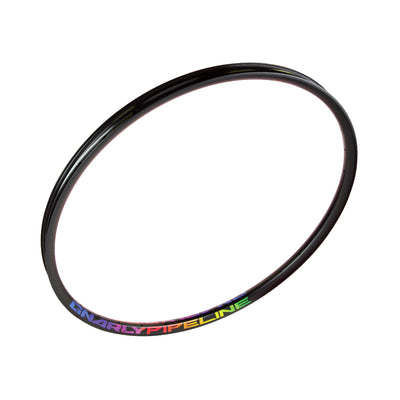 Gnarly Pipeline Spectrum Gray 30mm Internal Alloy Mtn Bike Rim Angle View
